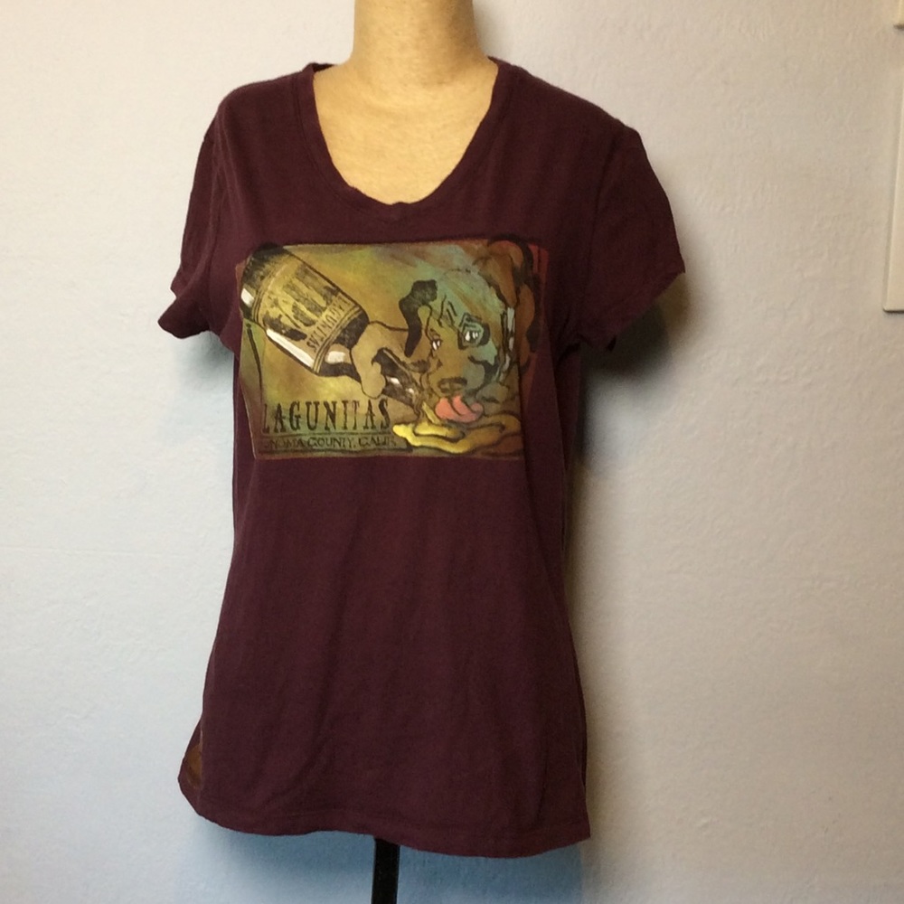 Bella Burgundy Lagunitas Brewery IPA T-Shirt